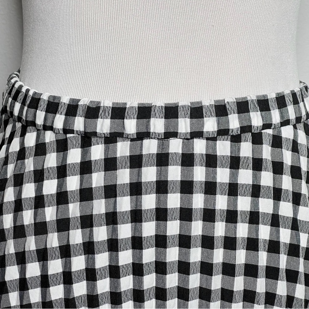 ✨HP✨ Rachel Zoe Black and White Gingham Pleated Skirt sz 10 - Picture 3 of 6